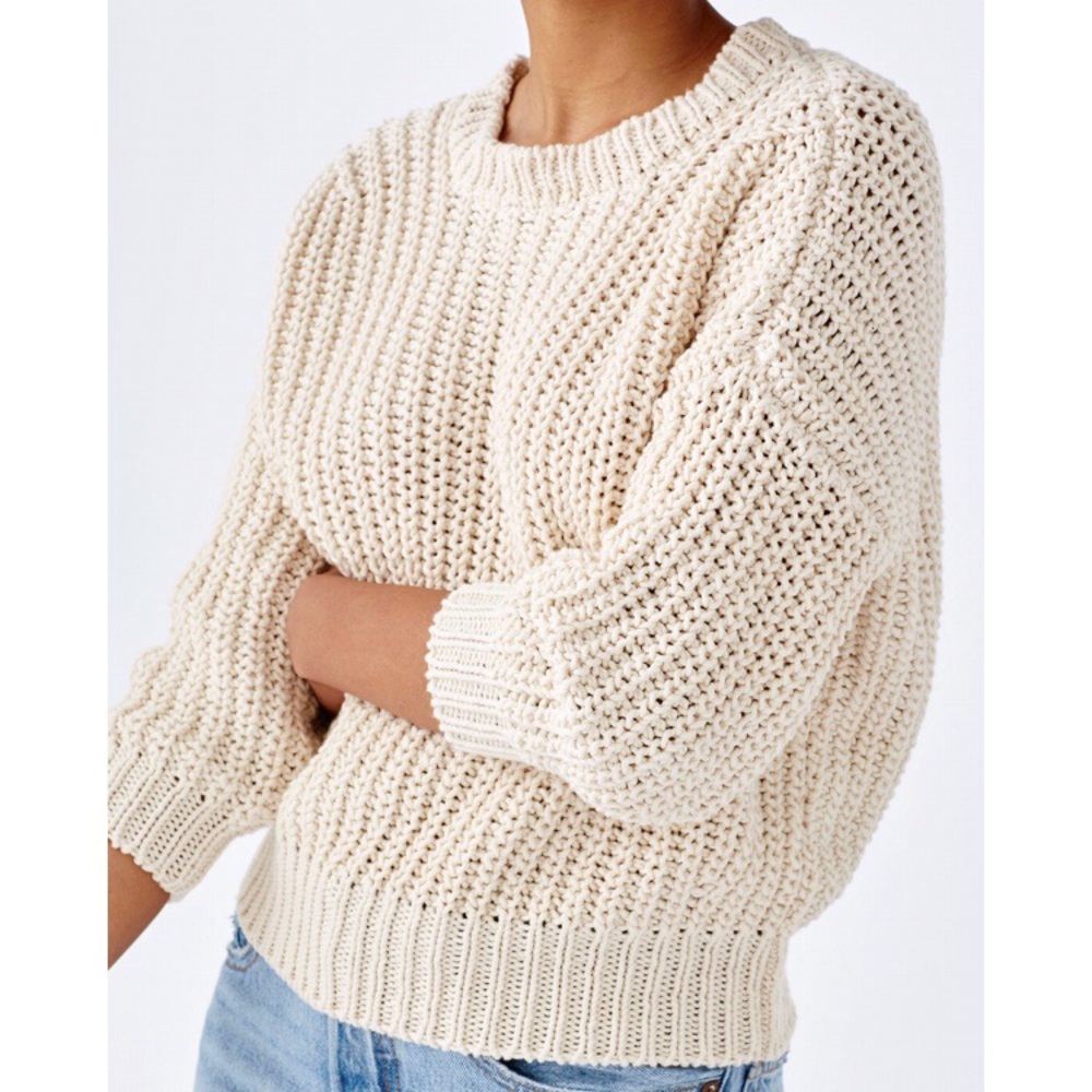 Babaa jumper no. 18 in natural cotton knit